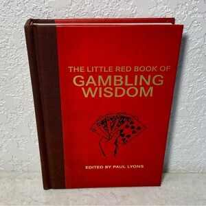 The Little Red Book of Gambling Wisdom by Paul Lyons (2012, Hardcover) First Ed.
